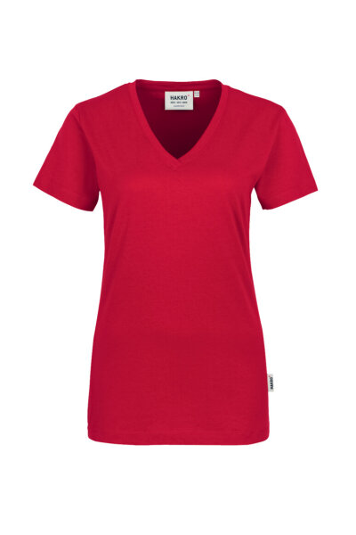 HAKRO Damen V-Shirt Classic rot, 6XL (126-02-6XL)