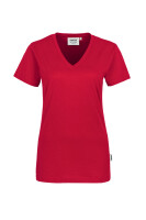 HAKRO Damen V-Shirt Classic rot, 6XL (126-02-6XL)