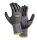 teXXor® Nylon-Strickhandschuhe black touch grau/schwarz (Art Nr 2450)