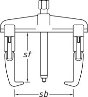 HAZET Lüfter-Abzieher - 2-armig 1792-1