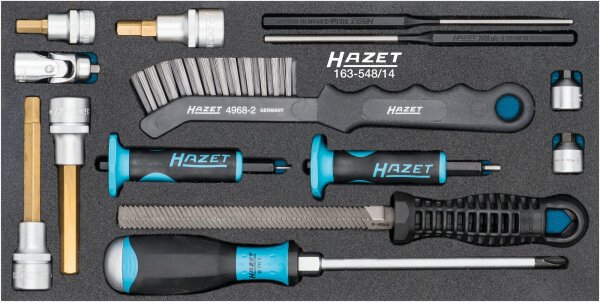 HAZET Universal Bremsen-Satz 163-548/14 - Anzahl Werkzeuge: 14