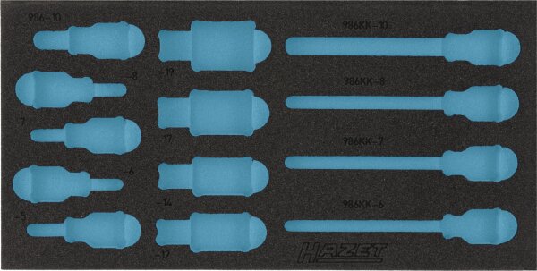 HAZET Zubehör 2-Komponenten Weichschaum-Einlage 163-220L