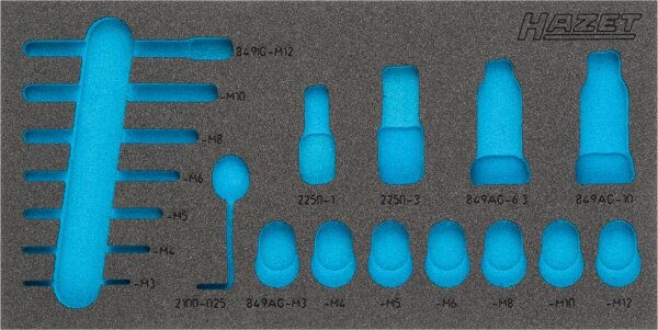 HAZET Zubehör 2-Komponenten Weichschaum-Einlage 163-336L