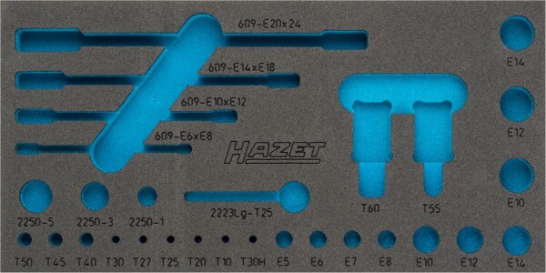 HAZET Zubehör 2-Komponenten Weichschaum-Einlage 163-345L