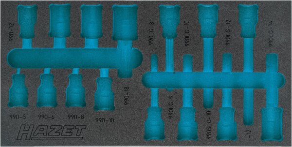 HAZET Zubehör 2-Komponenten Weichschaum-Einlage 163-482L