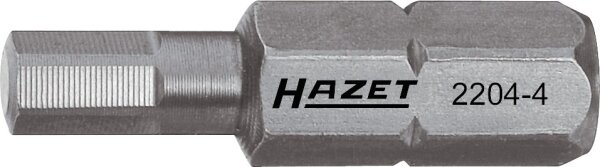HAZET Bit 2204-2 - Sechskant6,3 (1/4 Zoll) - Innen-Sechskant Profil - 2 mm