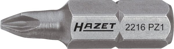 HAZET Bit 2216-PZ2 - Sechskant6,3 (1/4 Zoll) - Pozidriv Profil PZ - PZ2