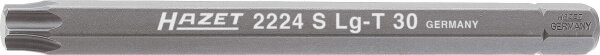 HAZET Bit 2224SLG-T30 - Sechskant8 (5/16 Zoll) - Innen TORX® Profil - T30