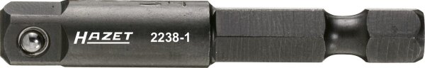 HAZET Adapter 2238-1 - Sechskant6,3 (1/4 Zoll) - Vierkant 6,3 mm (1/4 Zoll)