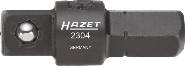 HAZET Adapter 2304 - Sechskant6,3 (1/4 Zoll) - Vierkant 6,3 mm (1/4 Zoll)