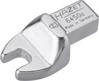 HAZET Einsteck-Maulschlüssel 6450C-8 - Einsteck-Vierkant 9 x 12 mm - Außen-Sechskant Profil - 8 mm