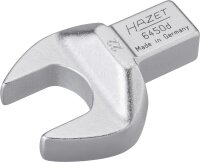 HAZET Einsteck-Maulschlüssel 6450D-22 - Einsteck-Vierkant 14 x 18 mm - Außen-Sechskant Profil - 22 mm