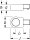 HAZET Einsteck-Ringschlüssel 6630C-10 - Einsteck-Vierkant 9 x 12 mm - Außen-Doppel-Sechskant-Tractionsprofil - 10 mm