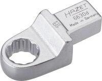 HAZET Einsteck-Ringschlüssel 6630D-16 - Einsteck-Vierkant 14 x 18 mm - Außen-Doppel-Sechskant-Tractionsprofil - 16 mm