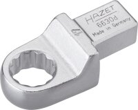 HAZET Einsteck-Ringschlüssel 6630D-17 - Einsteck-Vierkant 14 x 18 mm - Außen-Doppel-Sechskant-Tractionsprofil - 17 mm