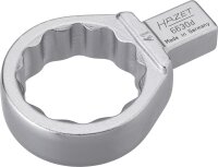 HAZET Einsteck-Ringschlüssel 6630D-41 - Einsteck-Vierkant 14 x 18 mm - Außen-Doppel-Sechskant-Tractionsprofil - 41 mm