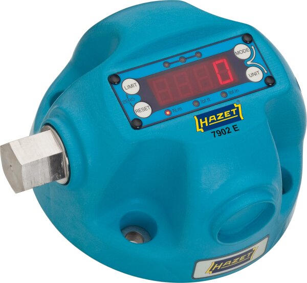 HAZET Drehmoment-Prüfgerät - elektronisch - 100 - 1000 Nm 7902E - Nm min-max: 100 - 1000 Nm - Außen-Sechskant 27 mm