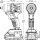 HAZET Mini Akku-Schlagschrauber Satz - 18 V 9212M-1 - Lösemoment maximal: 270 Nm - Vierkant 12,5 mm (1/2 Zoll) - Anzahl Werkzeuge: 3