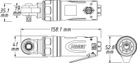 HAZET Schlag-Ratschenschrauber 9021SR-1 - Vierkant 10 mm (3/8 Zoll) - Hochleistungs-Doppelhammer-Schlagwerk