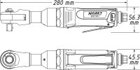 HAZET Schlag-Ratschenschrauber 9022SR-1 - Vierkant 12,5 mm (1/2 Zoll) - Hochleistungs-Stift-Schlagwerk