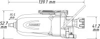 HAZET Schlagschraubendreher 9010T - Lösemoment maximal: 108 Nm - Vierkant 6,3 mm (1/4 Zoll) - Hochleistungs-Stift-Schlagwerk
