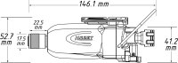 HAZET Schlagschraubendreher für Bits 9010TB - Lösemoment maximal: 108 Nm - Sechskant6,3 (1/4 Zoll) - Hochleistungs-Stift-Schlagwerk