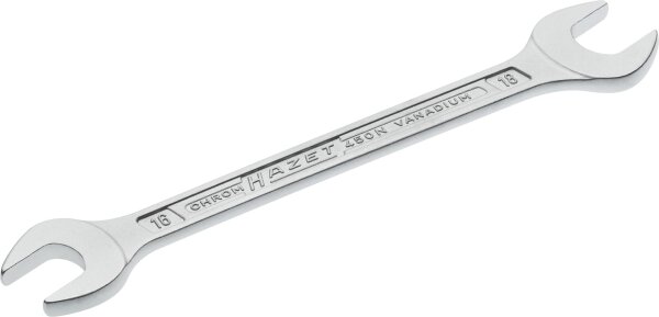 HAZET Doppel-Maulschlüssel 450N-16X18 - Außen-Sechskant Profil - 16 x 18 mm
