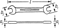 HAZET Doppel-Maulschlüssel 450N-5X5.5 - Außen-Sechskant Profil - 5 x 5.5 mm