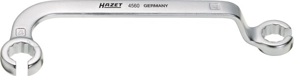 HAZET Einspritzleitungs-Schlüssel 4560 - Außen-Doppel-Sechskant Profil - 17 x 17 mm