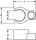 HAZET Ringschlüssel - Doppelsechskant - offen 848Z-13 - Vierkant6,3 mm (1/4 Zoll) - Außen-Doppel-Sechskant Profil - 13 mm - Innenvierkant 6,3 = 1?4?