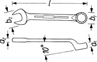 HAZET Ring-Maulschlüssel 603-11 - Außen-Doppel-Sechskant Profil - 11 mm