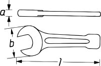 HAZET Schlag-Maulschlüssel 452-85 -...