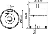 HAZET Nkw Zapfenschlüssel Satz 4937-103/3 - Vierkant20 mm (3/4 Zoll) - Anzahl Werkzeuge: 3