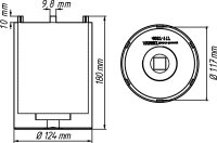 HAZET Nkw Zapfenschlüssel Satz 4937-117/2 - Vierkant20 mm (3/4 Zoll) - 180 mm - Anzahl Werkzeuge: 2