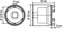 HAZET Nkw Zapfenschlüssel 4937-62 - Vierkant20 mm (3/4 Zoll)