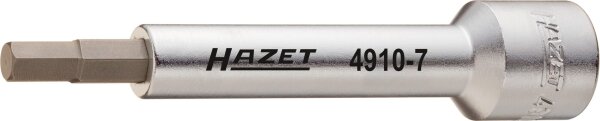 HAZET Verlängerung 4910-6 - Vierkant12,5 mm (1/2 Zoll) - Innen-Sechskant Profil - 6 mm