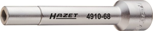 HAZET Verlängerung 4910-58 - Vierkant12,5 mm (1/2 Zoll) - Zapfenprofil hohl - für Zapfenprofil 5 x 8 mm