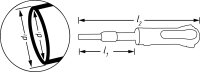 HAZET Kabelentriegeler 4671-3 - 147 mm