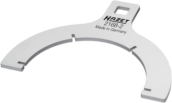 HAZET Kraftstofffilter-Lösewerkzeug 2168-2 - Vierkant12,5 mm (1/2 Zoll) - Rillenprofil - 160 mm