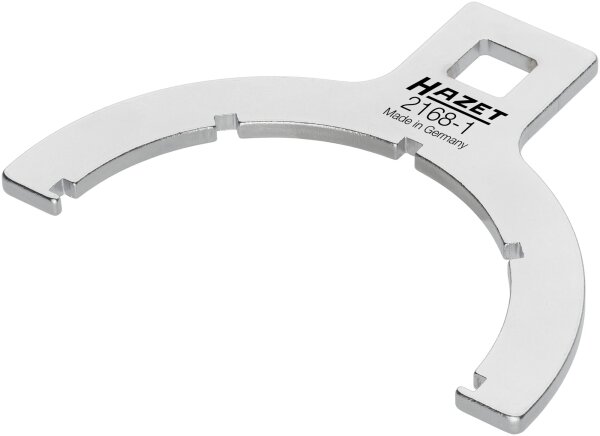 HAZET Kraftstofffilter-Schlüssel 2168-1 - Vierkant12,5 mm (1/2 Zoll) - Rillenprofil