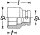 HAZET Schlag-, Maschinenschrauber Steckschlüsseleinsatz - Sechskant 880S-14 - Vierkant10 mm (3/8 Zoll) - Außen-Sechskant-Tractionsprofil - 14 mm