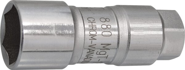 HAZET Zündkerzen Steckschlüsseleinsatz 880MGT-18 - Vierkant10 mm (3/8 Zoll) - Außen-Sechskant Profil - 18 mm