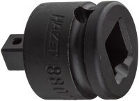 HAZET Reduzierstück 8807S - Vierkant10 mm (3/8 Zoll) - Vierkant 6,3 mm (1/4 Zoll)