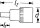 HAZET Schlag-, Maschinenschrauber Schraubendreher-Steckschlüsseleinsatz 985S-17LG - Vierkant12,5 mm (1/2 Zoll) - Innen-Sechskant Profil - 17 mm