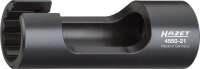 HAZET Einspritzleitungs-Schlüssel 4550-21 - Vierkant12,5 mm (1/2 Zoll) - Außen-Doppel-Sechskant Profil - 21 mm