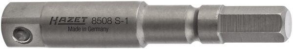 HAZET Schlag-, Maschinenschrauber Adapter 8508S-1 - SechskantISO 1173-A 5,5 - Vierkant 6,3 mm (1/4 Zoll)