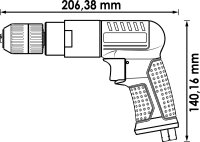 VIGOR Bohrmaschine - V6904 - 206 mm