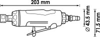VIGOR Stabschleifer - gerade - V5672 - 203 mm
