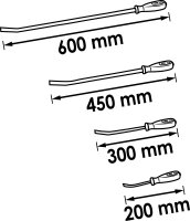 VIGOR Hebeleisen Satz - V1301 - Anzahl Werkzeuge: 4