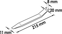 VIGOR Lösehebel und Cliplöser - schmal -...